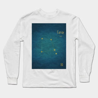 Night Sky Constellations - Corvus Long Sleeve T-Shirt